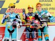 Espargaró, Marquez and Smith on the  podium at Silverstone
