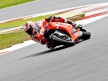 Nicky Hayden in action at Silverstone