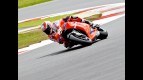 Nicky Hayden in action at Silverstone