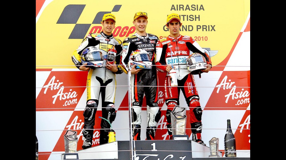 Luthi, Cluzel and Simon on the podium in Silverstone