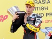 Jules Cluzel on the podium at Silverstone
