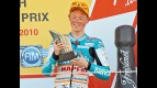 Bradley Smith on the podium at Silverstone