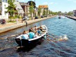 TV journalists at the Assen canals