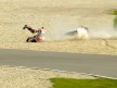 Melandri crashes during FP2 in Assen