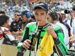 Andrea Iannone in the parc fermé in Assen