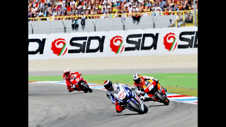 MotoGP group action in Assen