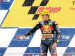 Marc Marquez on the podium in Assen
