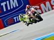 Simoncelli riding ahead of Espargaró in Assen
