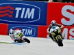Ben Spies riding ahead of Randy de Puniet in Assen