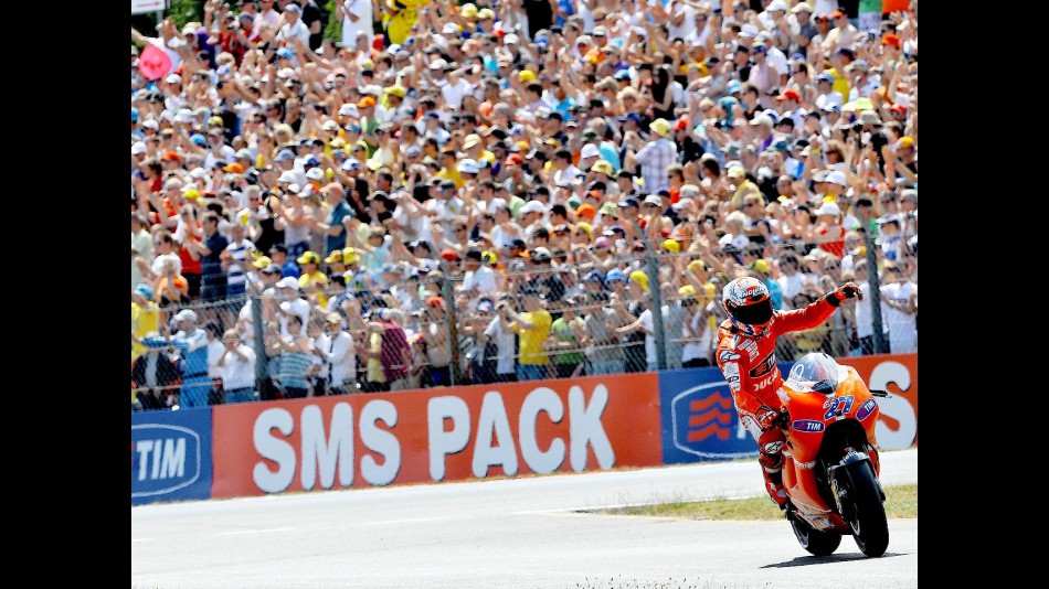 Casey Stoner after the race in Assen