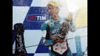 Nico Terol on the podium in Assen