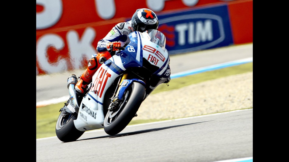 Jorge Lorenzo in action in Assen