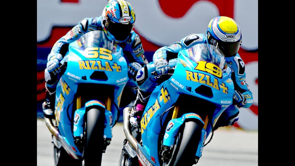 Bautista and Capirossi in action