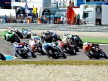Moto2 group in action in Assen