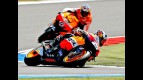 Pedrosa and Dovizioso action shot