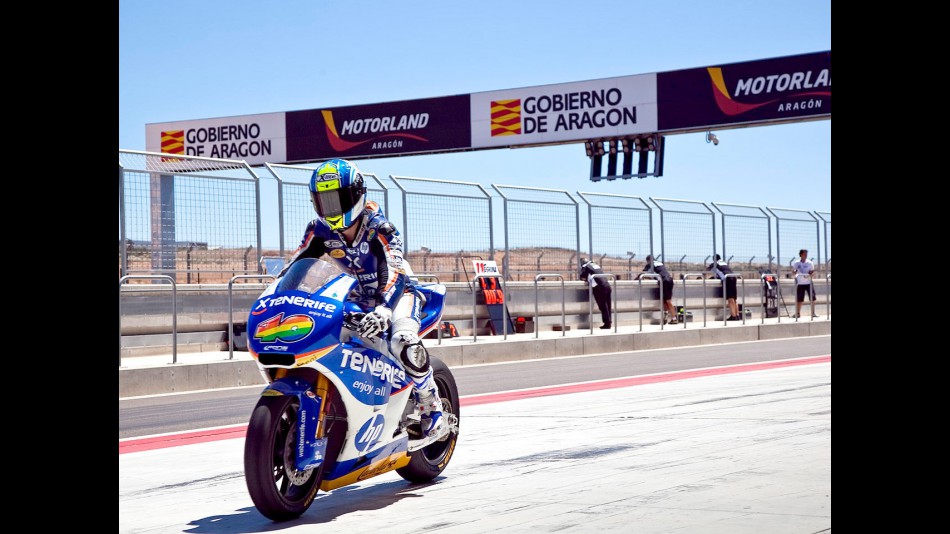 Sergio Gadea at the Aragon Motorland Test