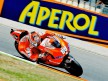 Nicky Hayden in action at the Catalunya Circuit