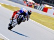 Jorge Lorenzo pulls off a wheelie at the Catalunya Circuit