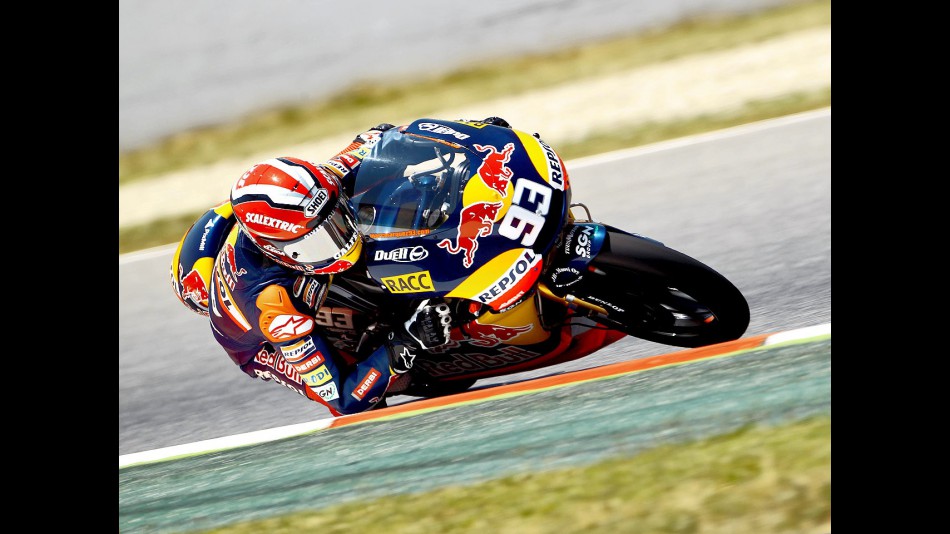 Marc Marquez in action in Montmeló 