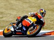 Dani Pedrosa in action at the Catalunya Circuit