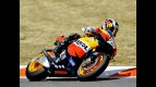 Dani Pedrosa in action at the Catalunya Circuit