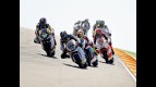 Scott Redding riding ahead of Moto2 group at Motorland Aragón