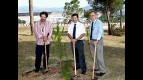 MotoGP media plant trees to support the Repsol Foundation