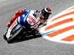 Jorge Lorenzo in action at  the Catalunya Circuit