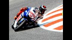 Jorge Lorenzo in action at  the Catalunya Circuit