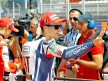 Jorge Lorenzo in the parc fermé after QP at the Catalunya Circuit
