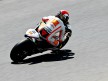Marco Simoncelli in action at the Catalunya Circuit