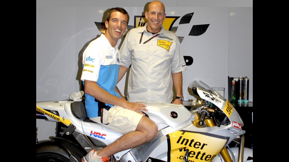 Alex de Angelis with Interwetten Honda MotoGP