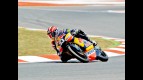 Marc Marquez in action at the Catalunya Circuit