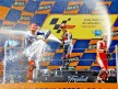 Lorenzo, Pedrosa and Stoner on the podium at the Catalunya Circuit