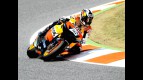 Dani Pedrosa in action at the Catalunya Circuit