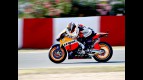 Dani Pedrosa in action at the Catalunya Circuit