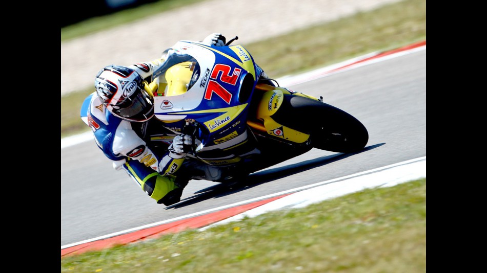 Yuki Takahashi in action at the Catalunya Circuit