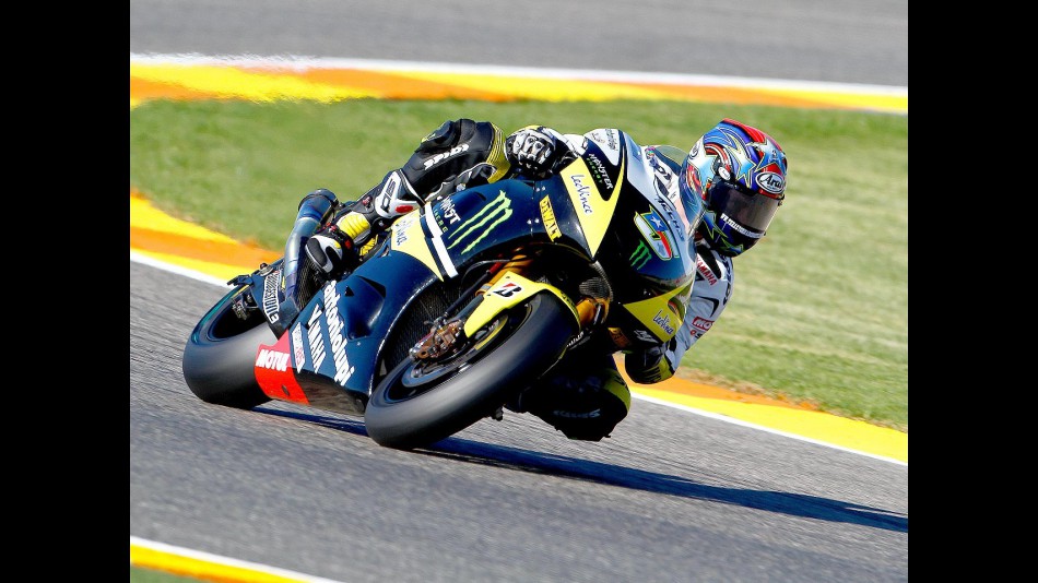 Colin Edwards in action in Valencia