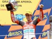 Julián Simón on the podium at the Catalunya Circuit