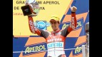 Julián Simón on the podium at the Catalunya Circuit