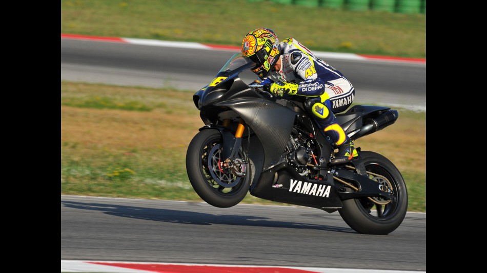 Valentino Rossi back on track for a private test in Misano