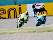 Aleix Espargaró riding ahead of Bautista in Sachsenring