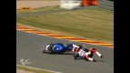 Sachsenring 2010 - Moto2 - FP1 - Action - Yonny Hernandez - Crash