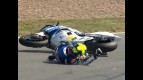 Sachsenring 2010 - Moto2 - FP1 - Action - Roberto Rolfo - Crash
