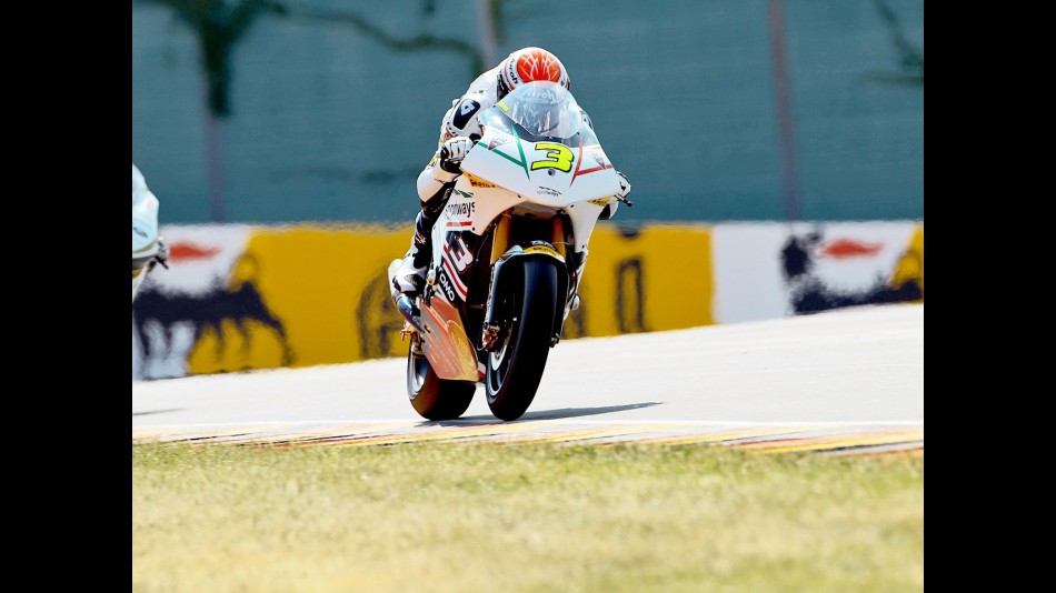 Simone Corsi in action in Sachsenring