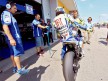 Valentino Rossi at the pit lane in Sachsenring