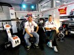 Marco Melandri and Antonio Jimenez in the San Carlo Honda Gresini garage