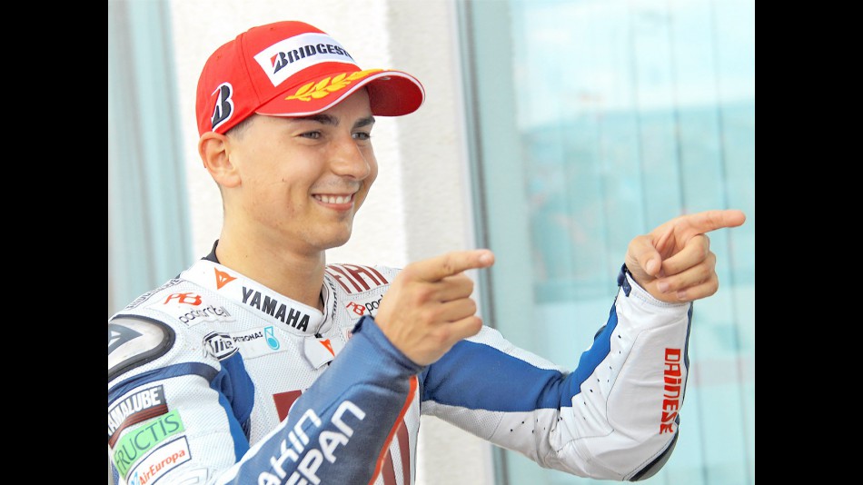 Jorge Lorenzo after the QP in Sachsenring