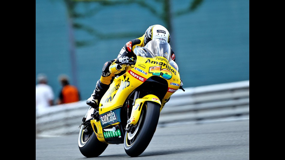 Héctor Barberá in action in Sachsenring
