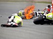 Espargaró, Bautista and De Puniet crash during the race in Sachsenring